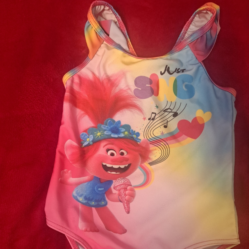 Trolls 3t one peice bathing suite